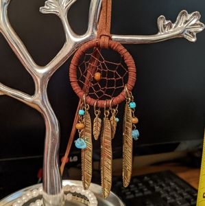 🍃 Dreamcatcher Leather & Beaded Long Necklace